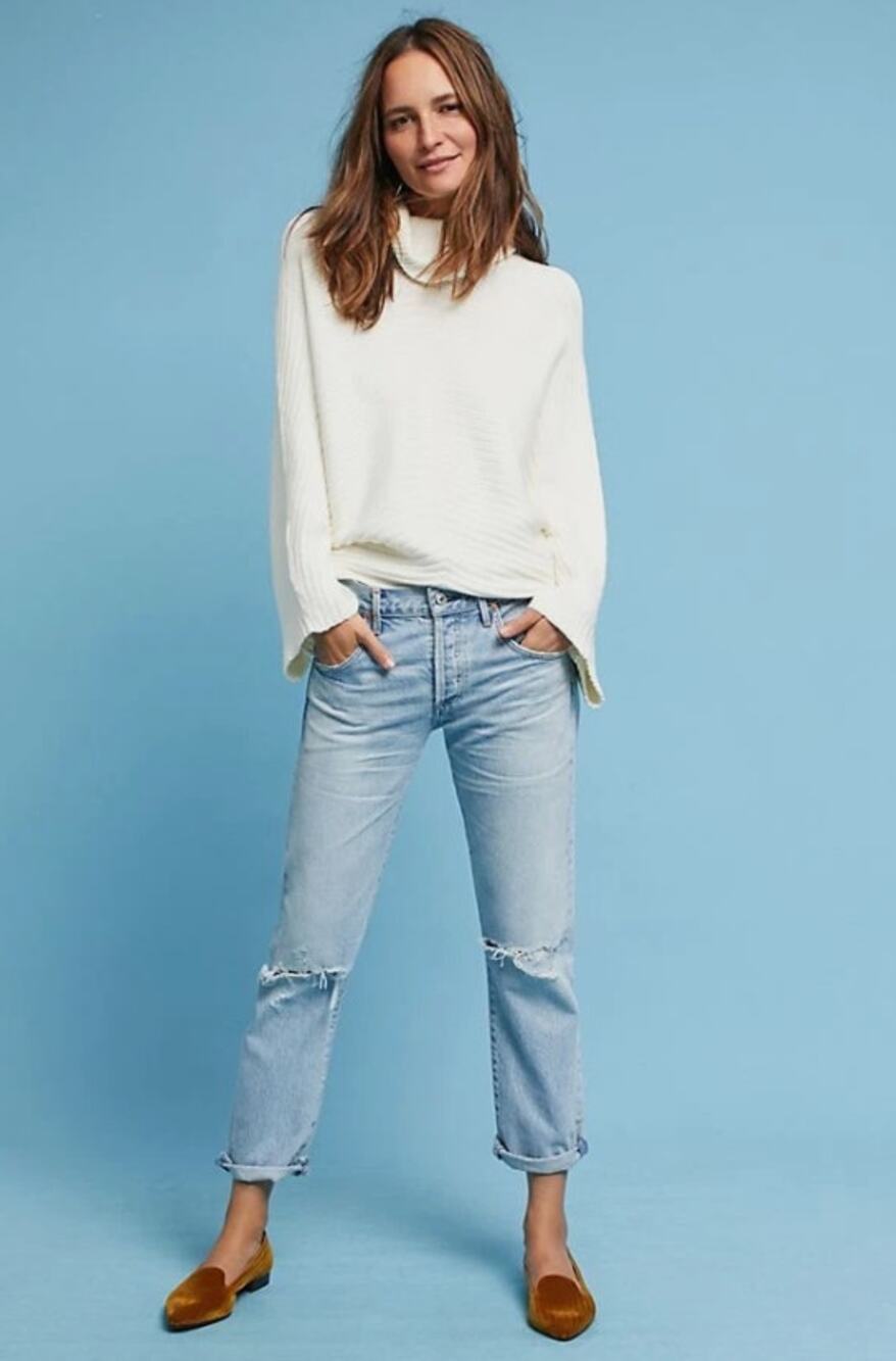 Anthropologie Moth Tisbury Turtleneck Pullover size M